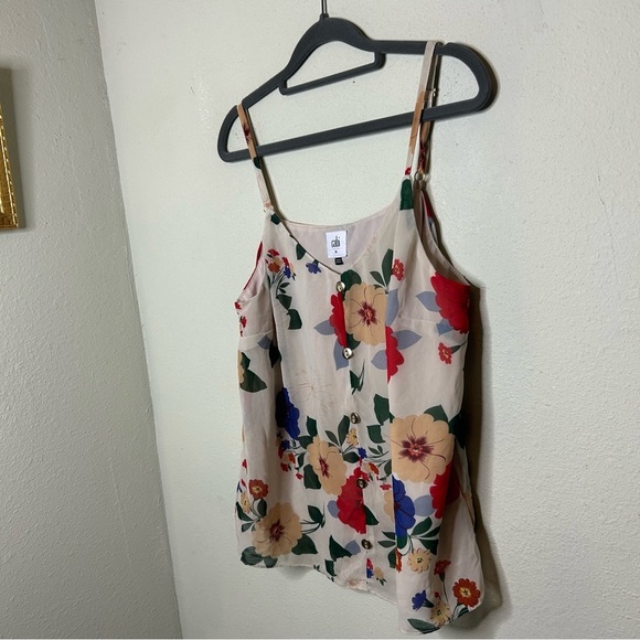 CAbi Floral Button-Up Women's Top - Multicolor Size M - Picture 2 of 7